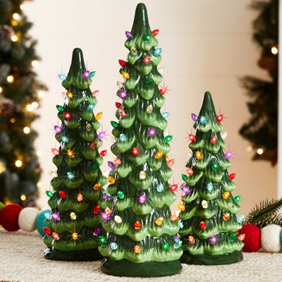 Tabletop Vintage Ceramic outlets Christmas Tree